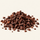 Cacao nibs used to make ntty dark chocolate.