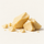 Chunks of cocoa butter that are used in ntty dark chocolate.