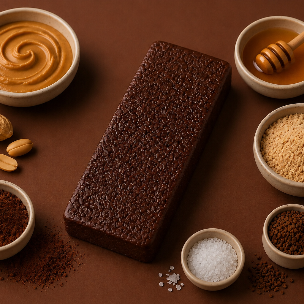 ingredients used to make the ntty brownie protein bar