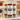 Three ntty brownie protein bars in a clear glass tray on a refrigerator shelf