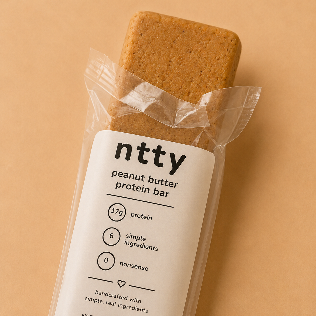 unwrapper ntty peanut butter protein bar