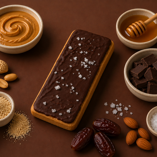 ingredients used to make the ntty sea salt chocolate protein bar